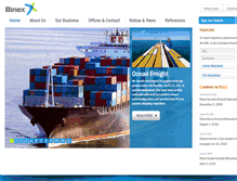 Tablet Screenshot of binexline.com